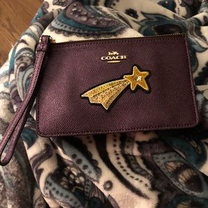 Like New! Coach wristlet with star patch